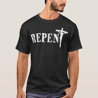 イエス様救の信仰の賜物Tシャツを悔い改める Tシャツ