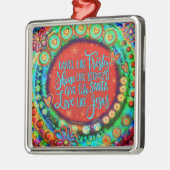 イエス様霜の降りたのインスピレーションのような愛らしい可愛いダンス メタルオーナメント (左)