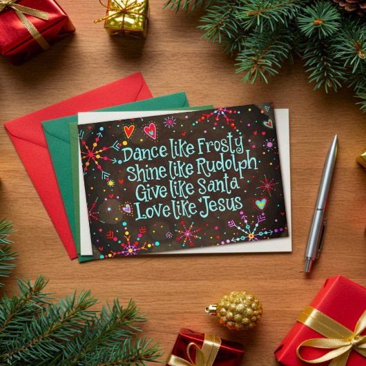 イエス様霜の降りた様に愛して踊れ カード