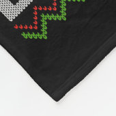 イエス様、お誕生日おめでとう ダブクリスマス  ダサい フリースブランケット (角)