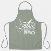 イエス様、このBBQをお守りください エプロン (正面)