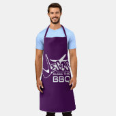 イエス様、このBBQナスの紫のエプロンを祝福してください エプロン (着用した状態)