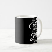 イエス様 コーヒー 信仰 女性 クリスチャン コーヒーマグカップ (正面右)