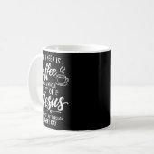 イエス様 コーヒー 信仰 女性 クリスチャン コーヒーマグカップ (正面左)