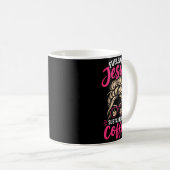 イエス様 コーヒー 女性 クリスチャン 信仰 信者 ガール コーヒーマグカップ (正面右)