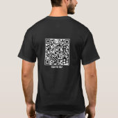 イエス様 不安 解放 恐怖からの自由 QRコード Tシャツ (裏面)