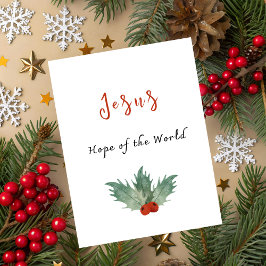 イエス様 世界への希望 クリスマスカード