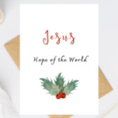 イエス様 世界への希望 クリスマスカード