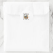 イエス様 介護 高齢の親 グラフィックTシャツ キリスト教 ラウンドシール (バッグ)