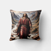 イエス歩くが穏やかな環境の中で水に クッション (裏面)