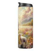 イエス歩くと子羊の野原 タンブラー (回転右)