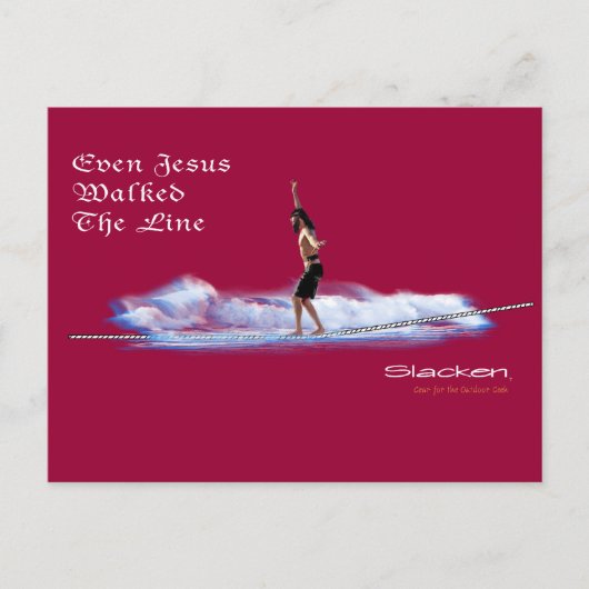 イエス歩くのセリフ ポストカード (正面)