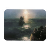 イエス歩くオンウォーター、イヴァン・アイヴァゾフスキー絵画ズ マグネット (横)