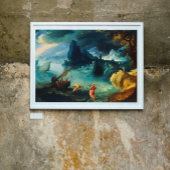 イエス歩くザシーオブガリラエポールブリル1590 ポスター