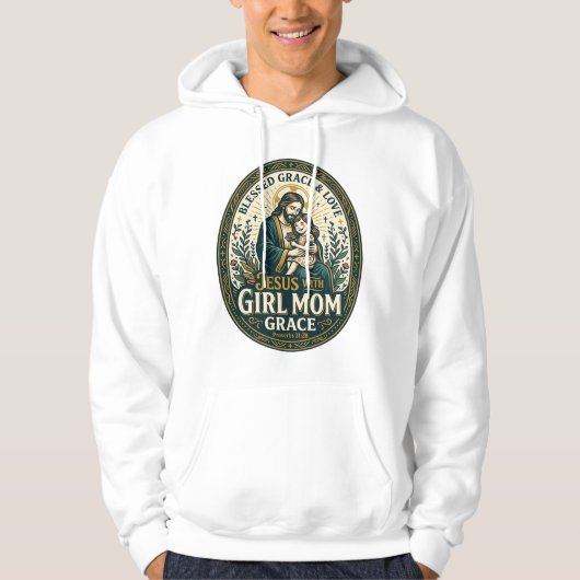 イエス母性マイクロアイデンティティTシャツ信仰ベース パーカ (正面)