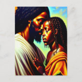 イエス気にブラッククリスチャン絵葉書 ポストカード (正面)