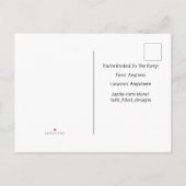 イエス気に。1 Peter 5:7 (KJV) -海ブルー –  インビテーションポストカード (裏面)