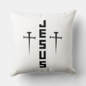 イエス爪、 ネイル信者のためにキリスト教をクロス クッション (裏面)