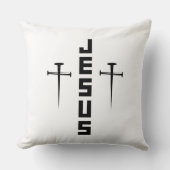 イエス爪、 ネイル信者のためにキリスト教をクロス クッション (正面)