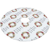 イエス理由シーズンのクリスマス ブラッシュドポリエステルツリースカート (アングル)