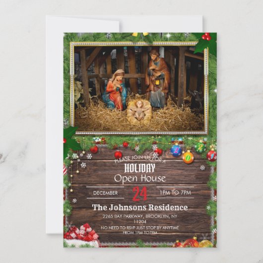 イエス生まれの人 招待状 (正面)