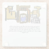 イエス生まれは ガラスコースター (裏面)