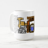 イエス生まれは コーヒーマグカップ (正面左)