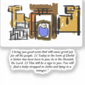 イエス生まれは シール (正面)