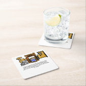 イエス生まれは スクエアペーパーコースター (インサイチュ)