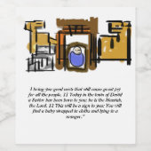 イエス生まれは ワインラベル (シングルラベル)