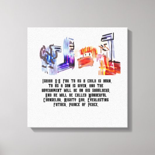 イエス生まれ キャンバスプリント (正面)