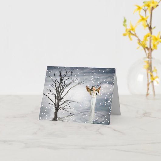 イエス疑問に思の聖降誕祭のグリーティングカード カード (黄色い花)