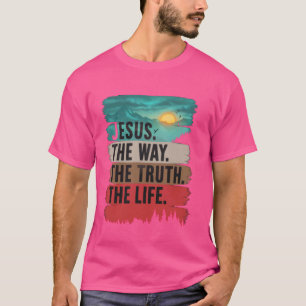 イエス真実生活女性の男性キリシタン Tシャツ