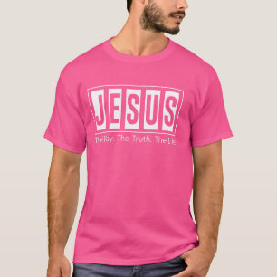 イエス真実生活女性の男性キリシタン Tシャツ