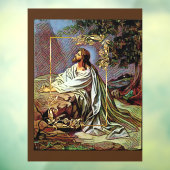 イエス祈が庭の窓にしがみつく ウィンドウサイン (シート3)