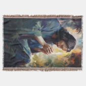 イエス祈のブランケット スローブランケット (正面)