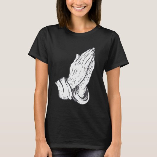 イエス祈の手 Tシャツ (正面)