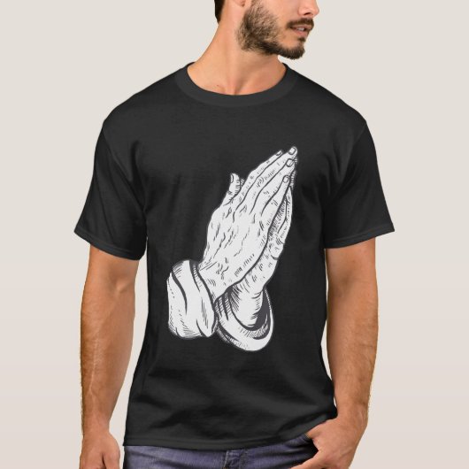 イエス祈の手 Tシャツ (正面)