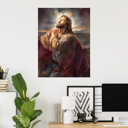 イエス祈は公園で ポスター (ホームオフィス)