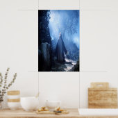 イエス祈は山の上にいる父親に仕えている ポスター (キッチン)