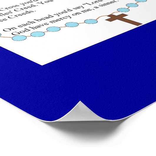 イエス祈りの言葉ポスター ポスター (角)