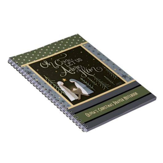 イエス祈りの言葉リフレクション神聖な家族クリスマス ノートブック (右側)
