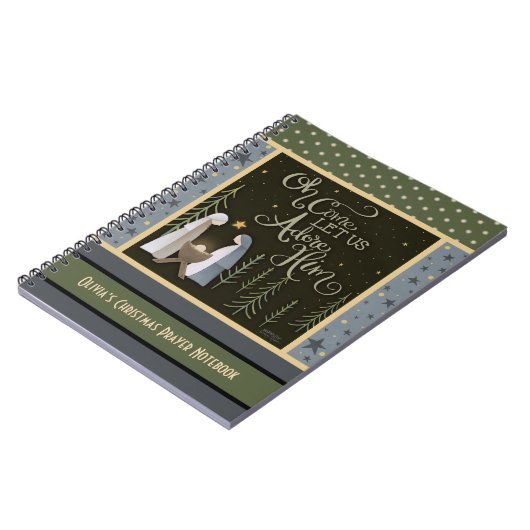 イエス祈りの言葉リフレクション神聖な家族クリスマス ノートブック (左側)