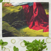 イエス祈キリストがゲツセマネの園にいる キッチンタオル (折り畳み)