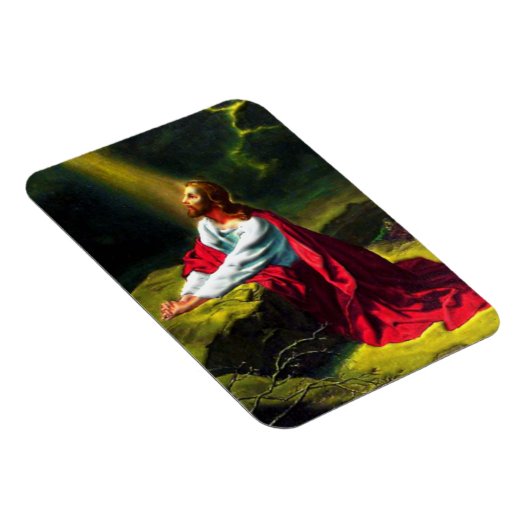 イエス祈キリストがゲツセマネの園にいる マグネット (右側)