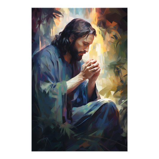 イエス祈様の写真 フォトプリント            (正面)