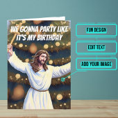 イエス祝様の誕生日のクリおもしろいスマス カード