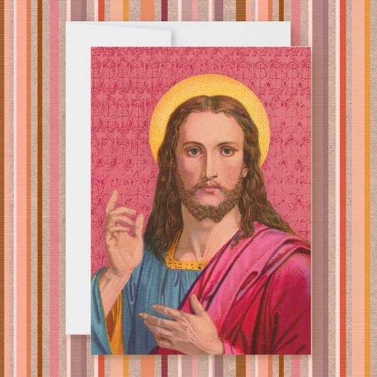 イエス私たちの救い主の宗教的カード サンキューカード