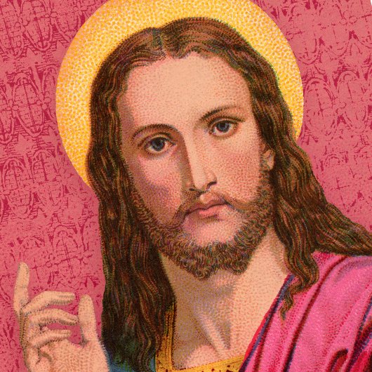 イエス私たちの救い主：イエスの豪華なヴィンテージプリント ポスター