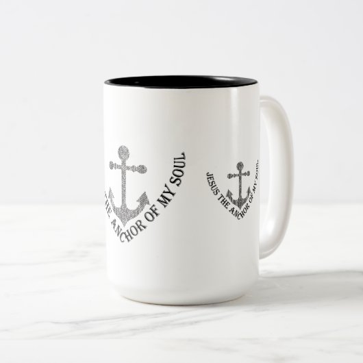 イエス私の魂のいかり ツートーンマグカップ (正面右)